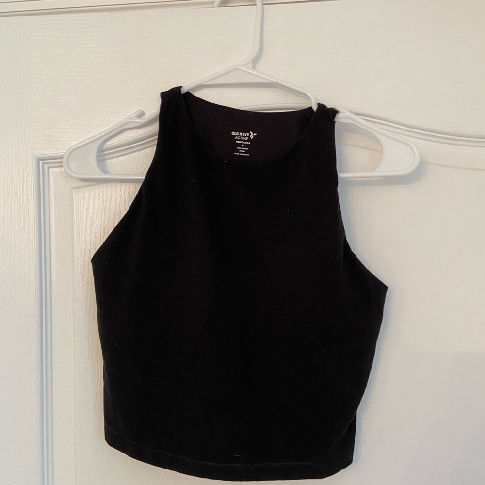 Old Navy Active Powerchill Medium Padded Tank Top Light Support Go-Dry